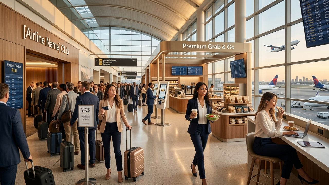 Breaking Airline News: Severe Hub Overcrowding Sparks Massive Lounge Lockout as Airlines Deploy High-Velocity Grab-and-Go Outposts