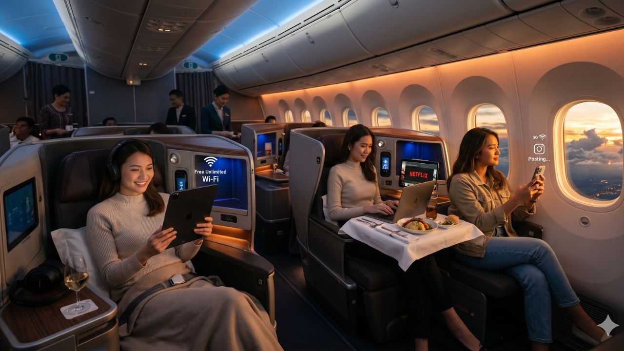 Bypassing Long-Haul Travel Chaos: Four Massive Southeast Asian Airlines Launch Free Unlimited Wi-Fi to Rescue Global Passenger Connectivity