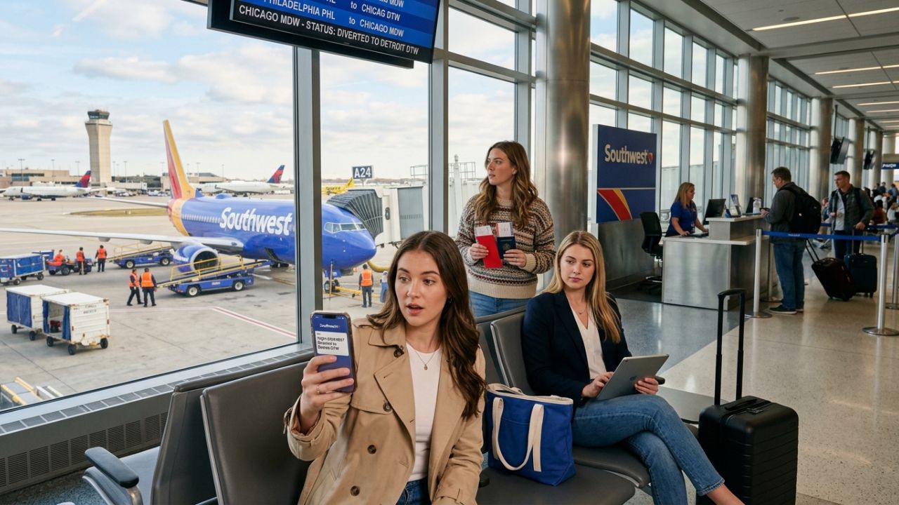 Breaking Airline News: Southwest Boeing 737 MAX 8 Executes Terrifying Unplanned Diversion to Detroit, Plunging Flight SWA4837 into Travel Chaos