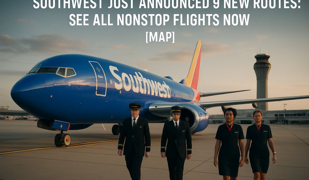 Southwest Airlines Launches Nine New Nonstop Routes, Reshaping US Network in Competitive Expansion Push
