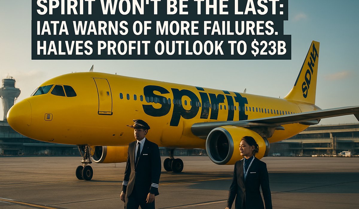 Airline Industry Faces Existential Crisis as IATA Warns of More Carrier Failures Following Spirit's Collapse