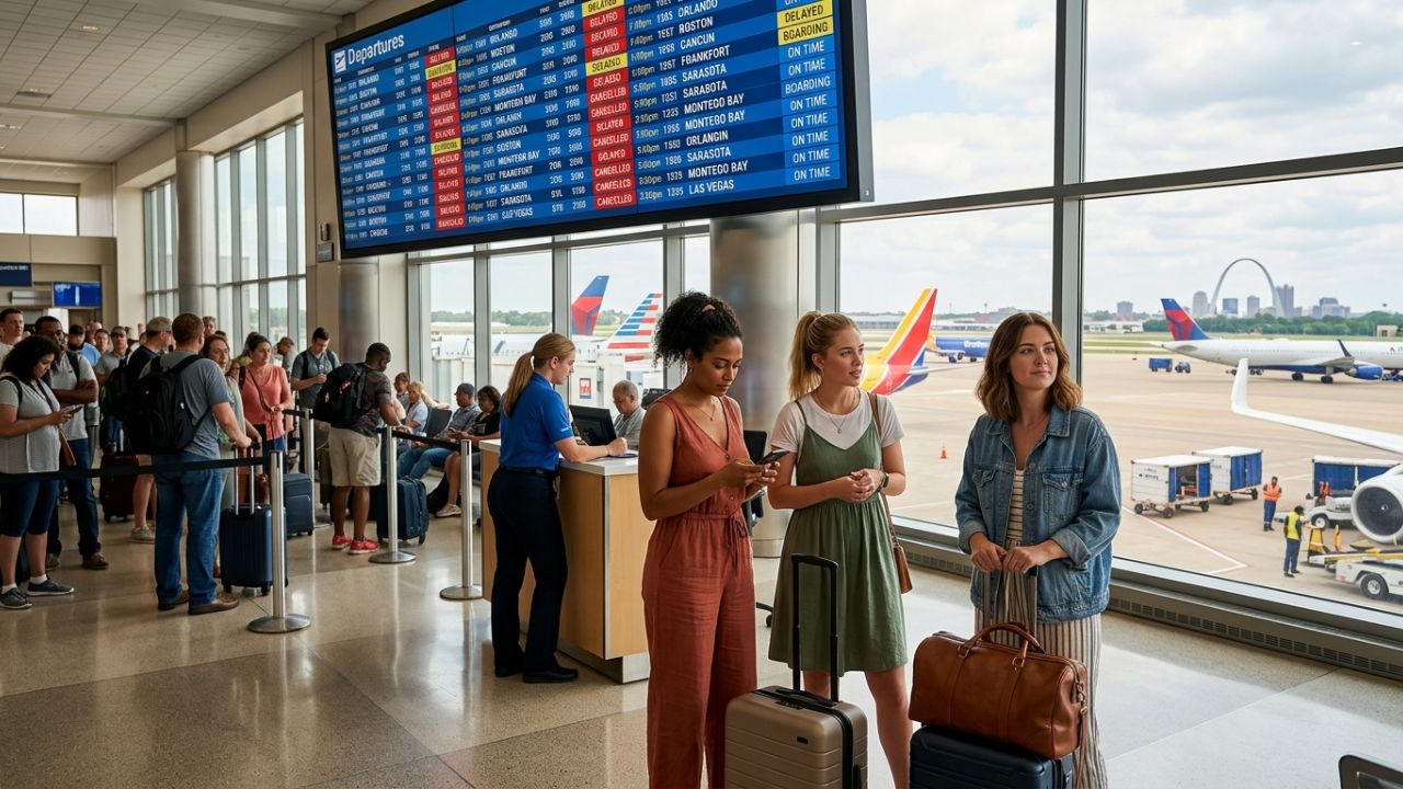 St. Louis Airport Meltdown Triggers Nationwide Travel Chaos as Delta, Southwest, and Republic Cancel Flights Across US, Mexico, and Germany