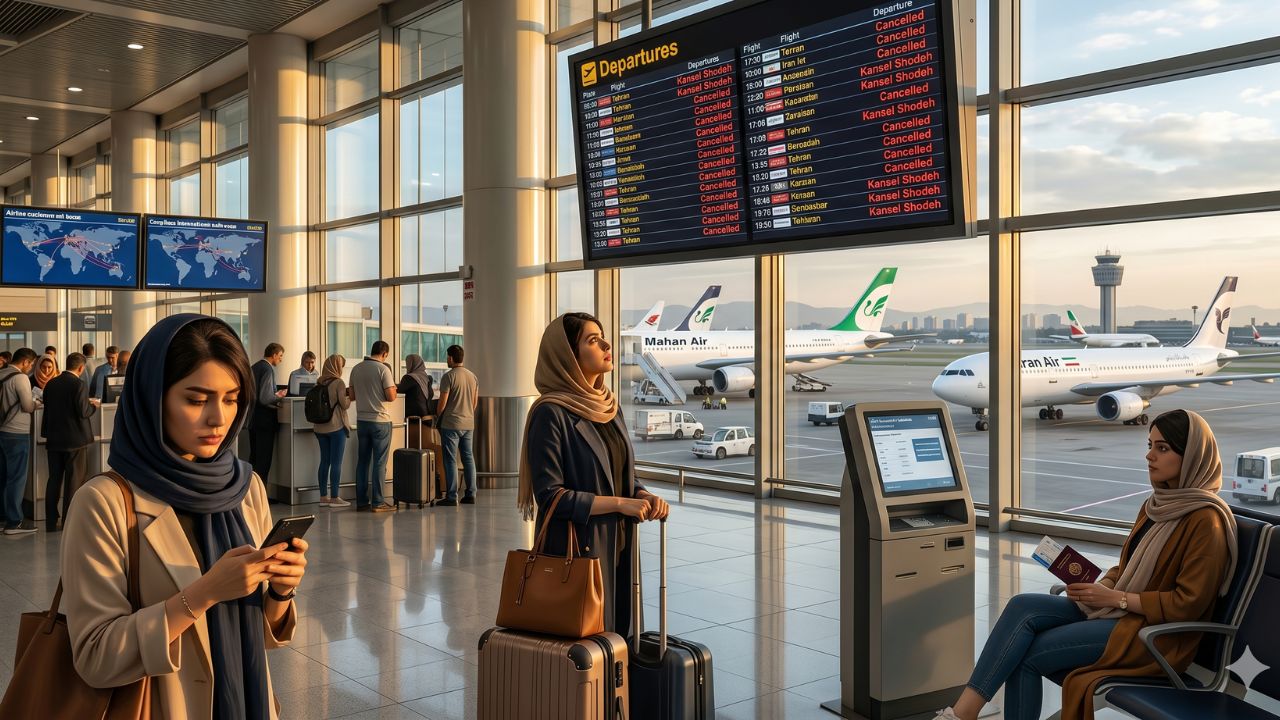 Breaking Airline News: Severe Travel Chaos Paralyzes the Middle East as Tehran Airport Halts All Flights Following Missile Strikes