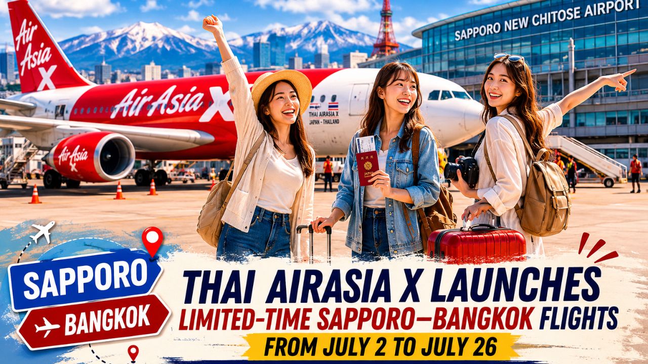 Aviation Updates: Thai AirAsia X Launches Direct Sapporo to Bangkok Flights in Major Summer Expansion