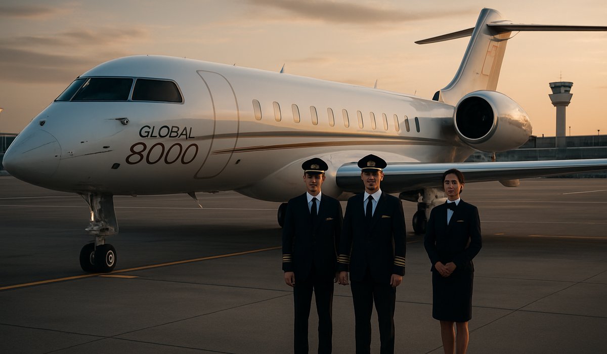 Bombardier's Global 8000 Shatters Range Barrier With Nonstop Dubai-to-Los Angeles Flight, Outpacing Gulfstream's G700