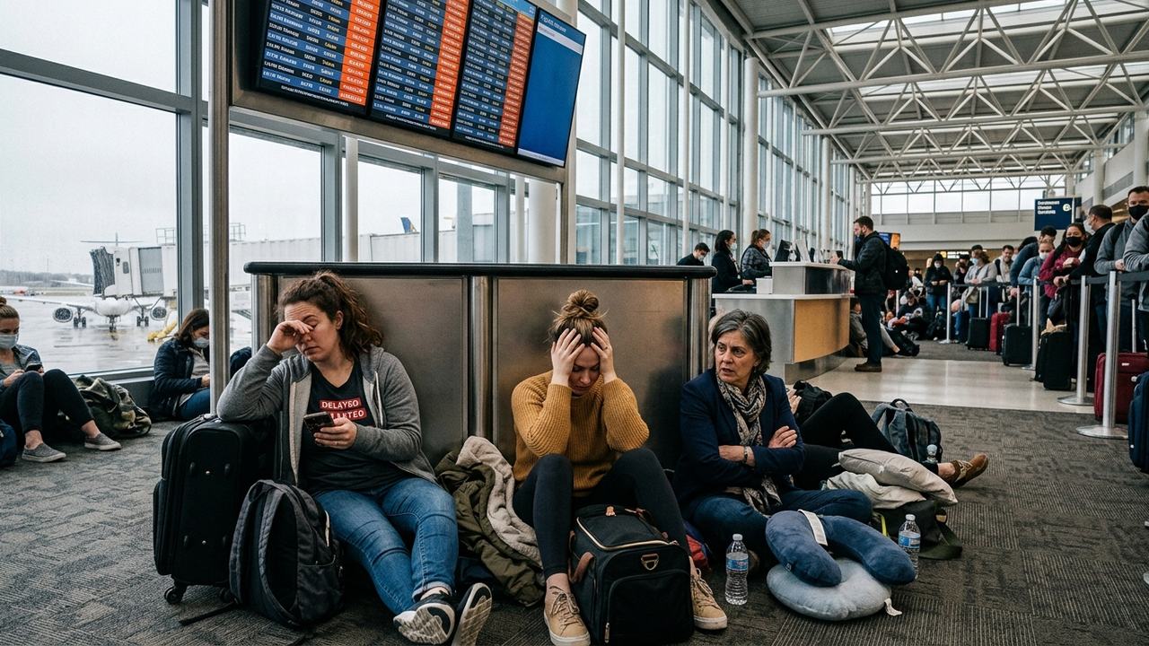Chicago O'Hare International Airport Records 211 Flight Delays With Zero Cancellations, Impacting United Airlines, American Airlines, Delta Air Lines, Southwest Airlines on Domestic and International Routes to New York, Los Angeles, London, Toronto, Tokyo, and Frankfurt