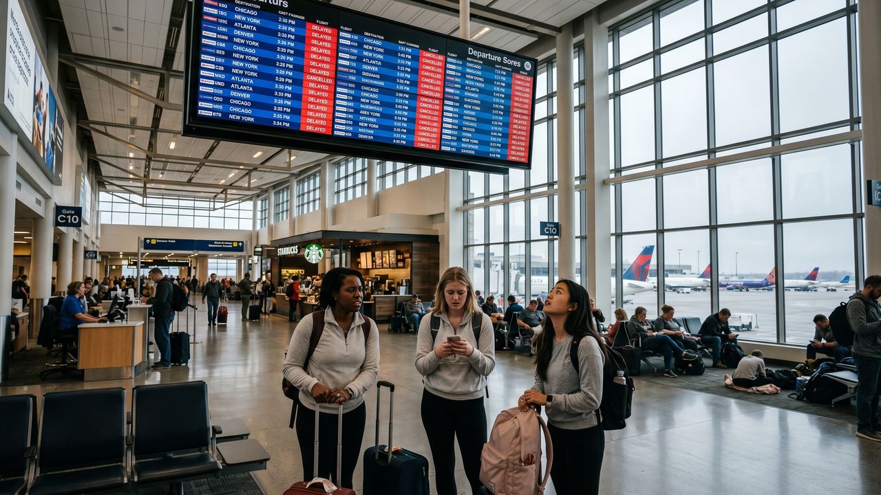 Widespread Delays Hit Minneapolis–Saint Paul International Airport as Major Carriers Struggle with Operational Disruptions