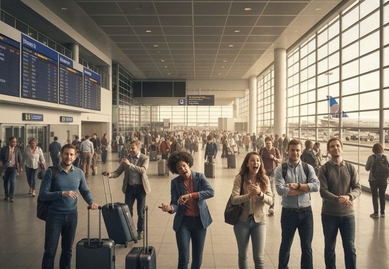 60 United Airlines Frequent Flyers Complete Ambitious 7-Hub Challenge in Under 24 Hours—Just 42 Minutes to Spare