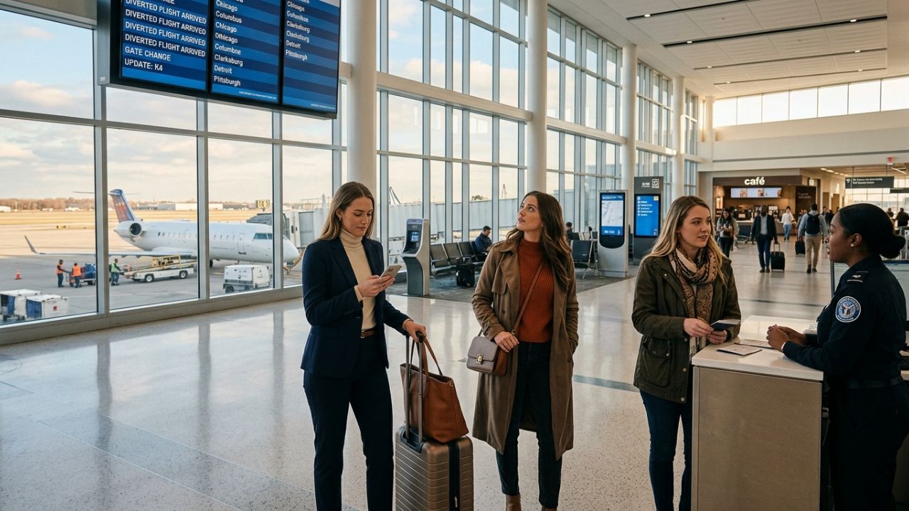 SkyWest Operated United Airlines Flight UA6074 Los Angeles to Clarksburg Bombardier CRJ200 Diversion to Columbus Sparks Industry Concerns Amid Rising Travel Chaos and US Airport Disruptions