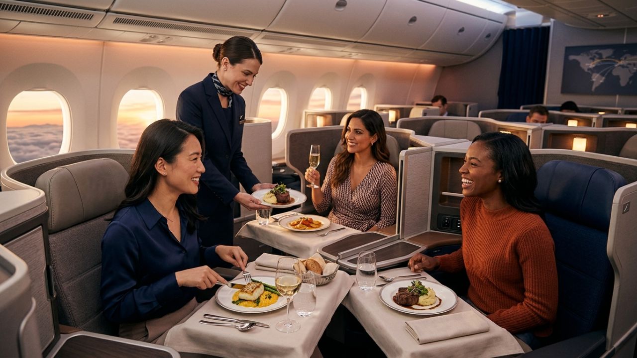 United Airlines Polaris Chefs Table aviation updates travel chaos