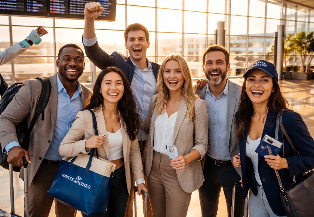 United Airlines Seven-Hub Marathon: 60 Frequent Flyers Complete Epic 24-Hour Cross-Country Challenge