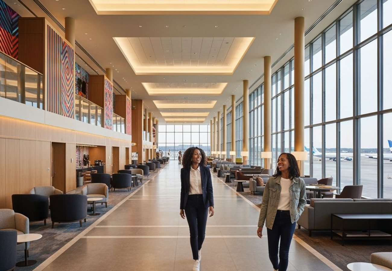 United Airlines Opens 40,000-Sq-Ft Washington DC-Inspired Club at Dulles Airport This Fall 2026