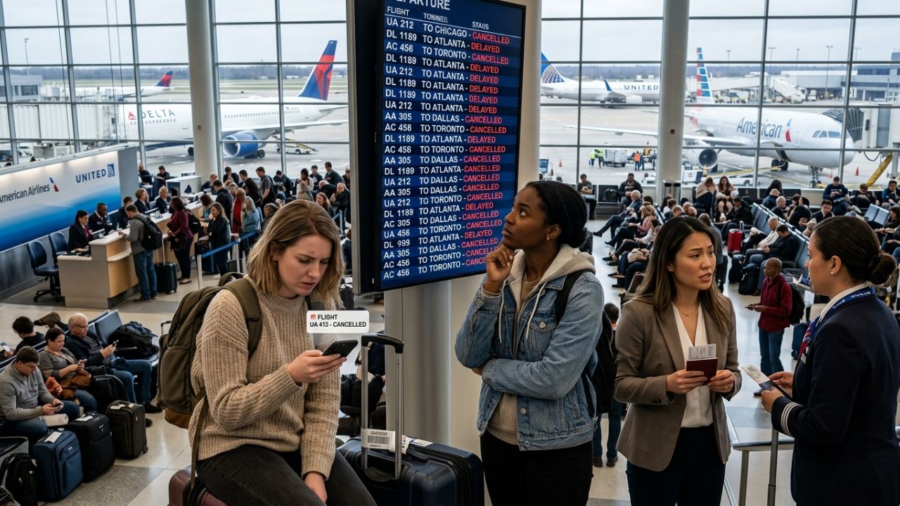Breaking Airline News: Severe Travel Chaos Paralyzes US and Canadian Transit Grids as 48 Flights Are Violently Cancelled Across Major Hubs
