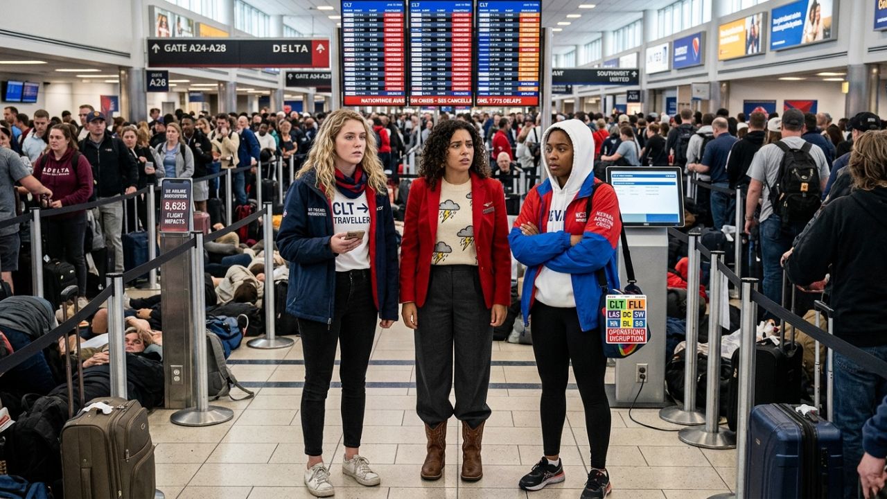 Nationwide Aviation Meltdown Triggers Epic Travel Chaos as Delta, Southwest, and United Suffer 8,628 Flight Cancellations and Delays