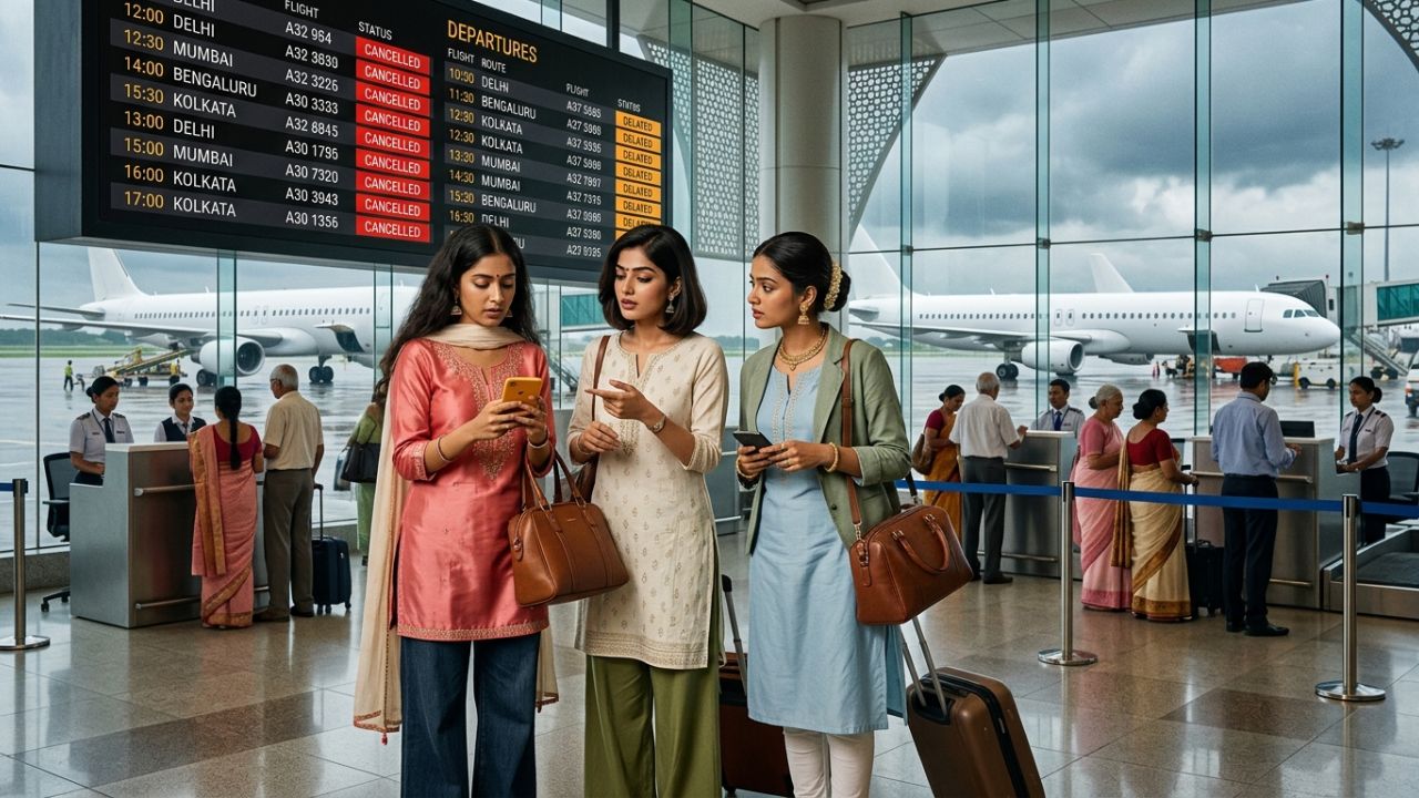 Varanasi Airport flight cancellations travel chaos