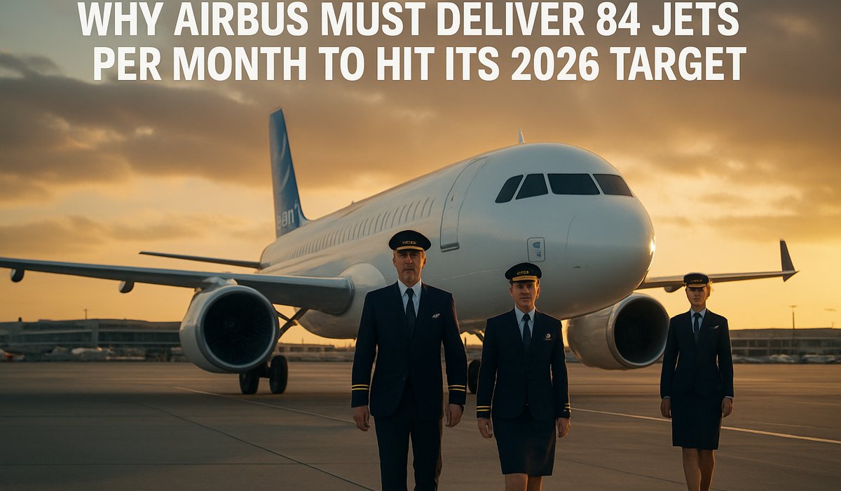 Airbus Faces Critical Production Sprint: Must Deliver 84 Jets Monthly to Achieve 2026 Delivery Goals