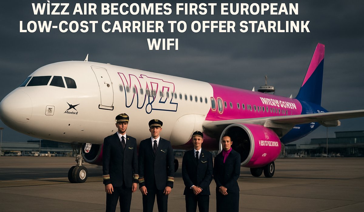 Wizz Air Launches European Budget Aviation Into Satellite Internet Age With Starlink WiFi Rollout
