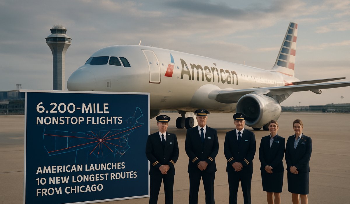 American Airlines Expands Ultra-Long-Haul Network from Chicago Hub with 10 New Nonstop Routes Exceeding 6,200 Miles