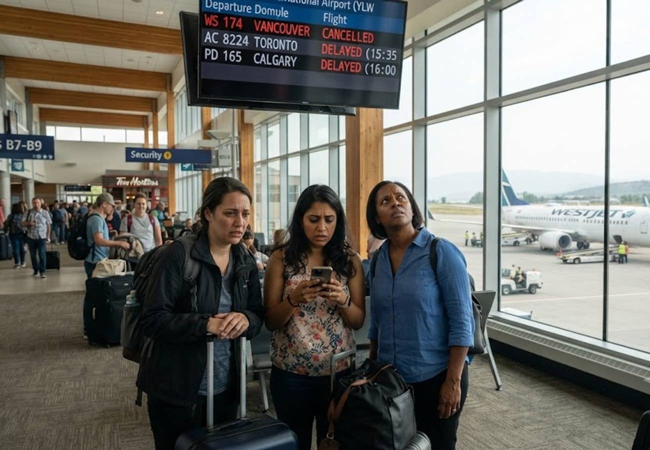 Air Canada Cancels Four Flights at Kelowna International Airport, Disrupting Toronto, Vancouver, and Nanaimo Routes July 2026