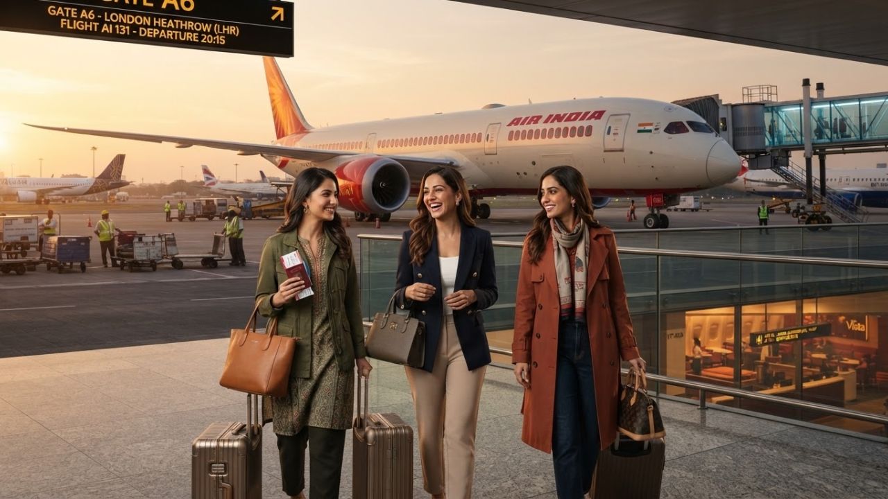 Air India Boeing 787-9 Dreamliner flying