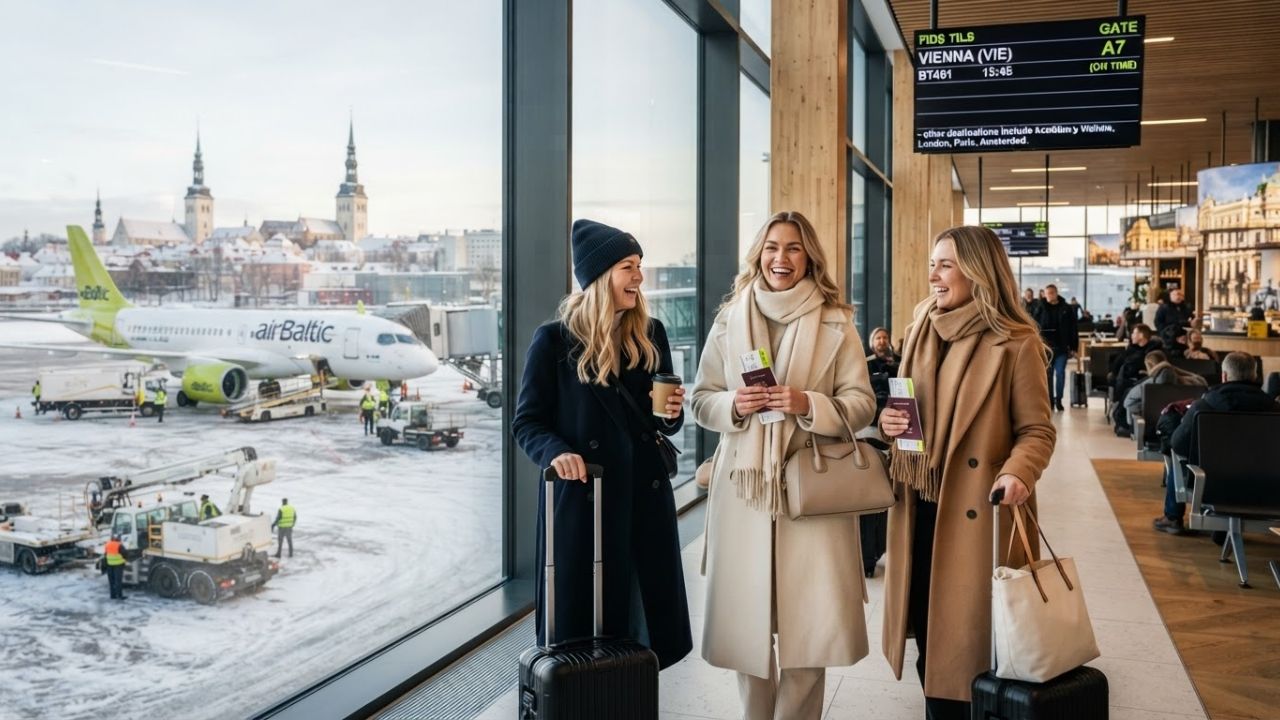 AirBaltic Connects Tallinn and Vienna Year-Round with Winter Flight Schedule Extension