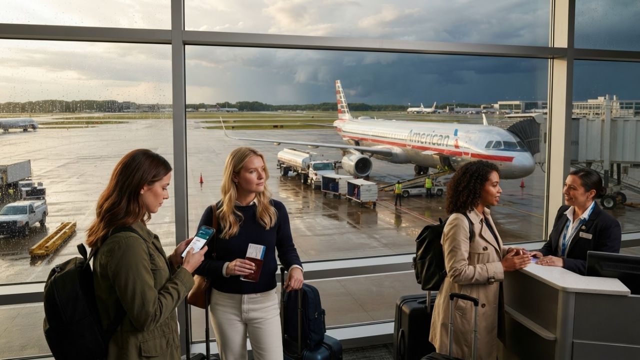 American Airlines Flight AA2524 Diverts to Grand Rapids Due to Chicago Ground Stop