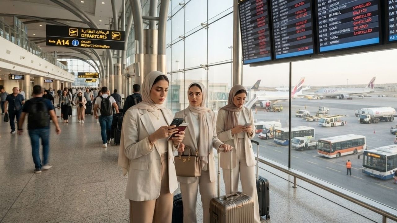 Passenger terminal at Queen Alia International Airport in Amman, Jordan