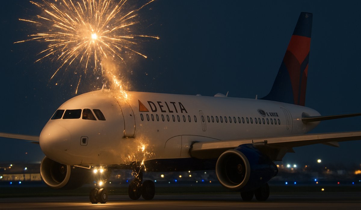 Delta Aircraft Struck by Firework During Chicago Landing on Independence Day