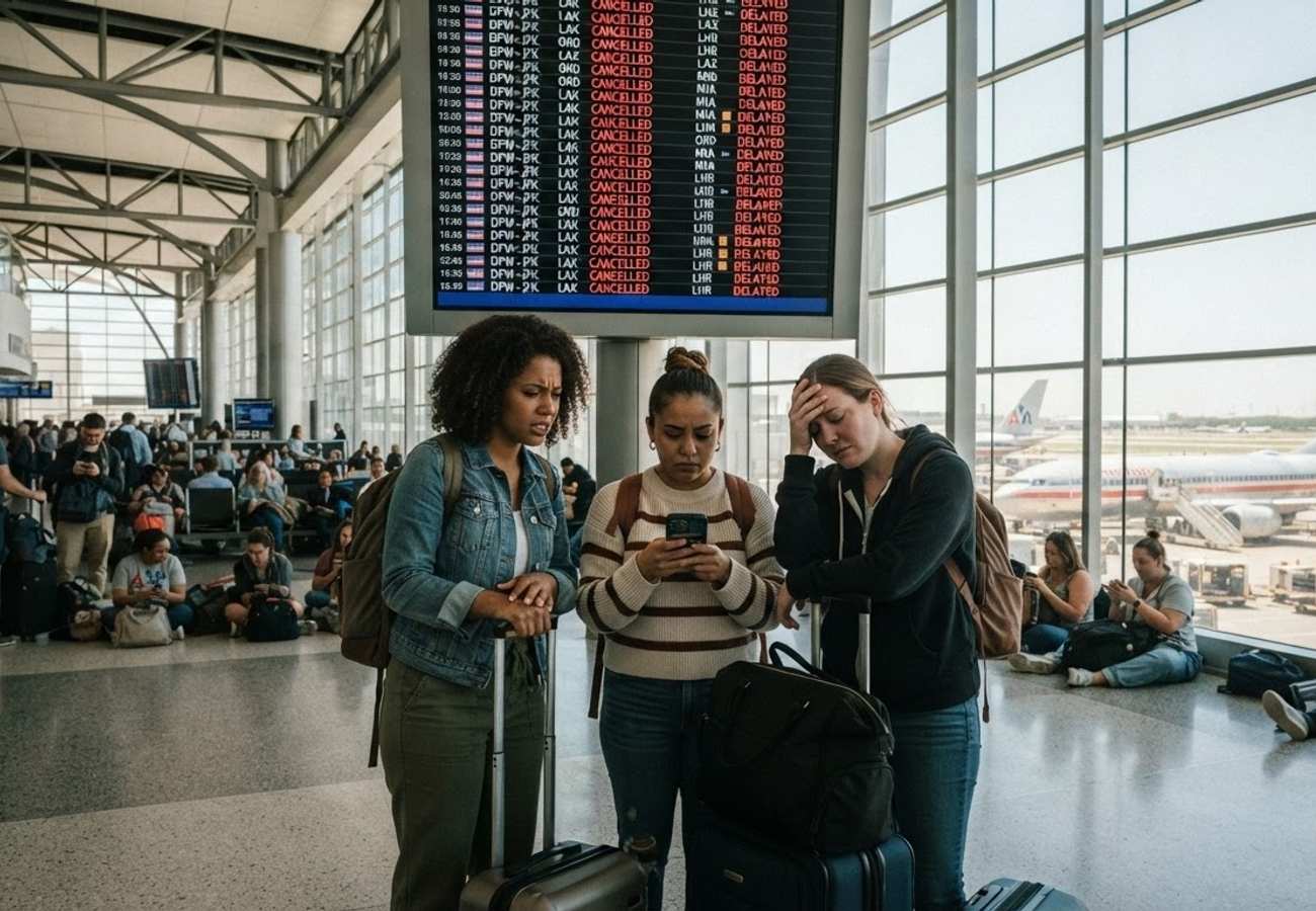Dallas–Fort Worth Airport Logs 421 Delays and 8 Cancellations Disrupting American, Delta, United and Global Carriers in 2026