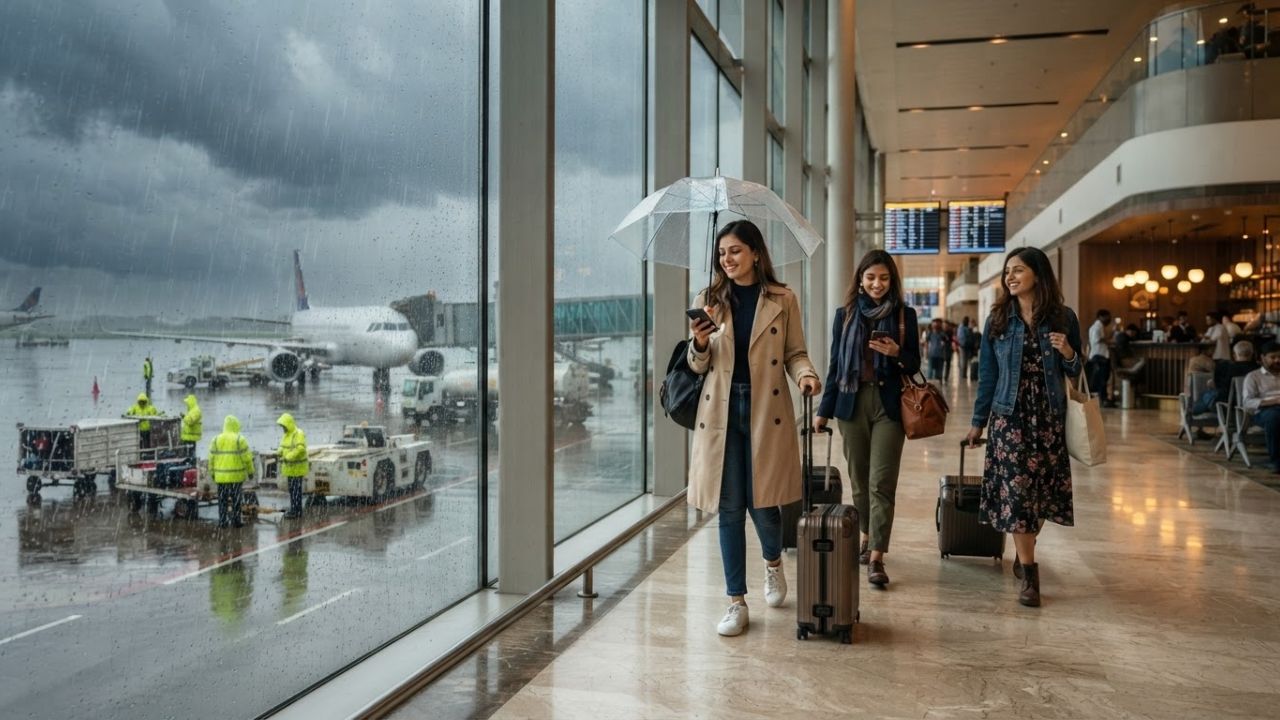 IndiGo and Air India Issue Urgent Travel Advisories as Delhi Monsoon Rains Ground and Delay Flights at Indira Gandhi International Airport