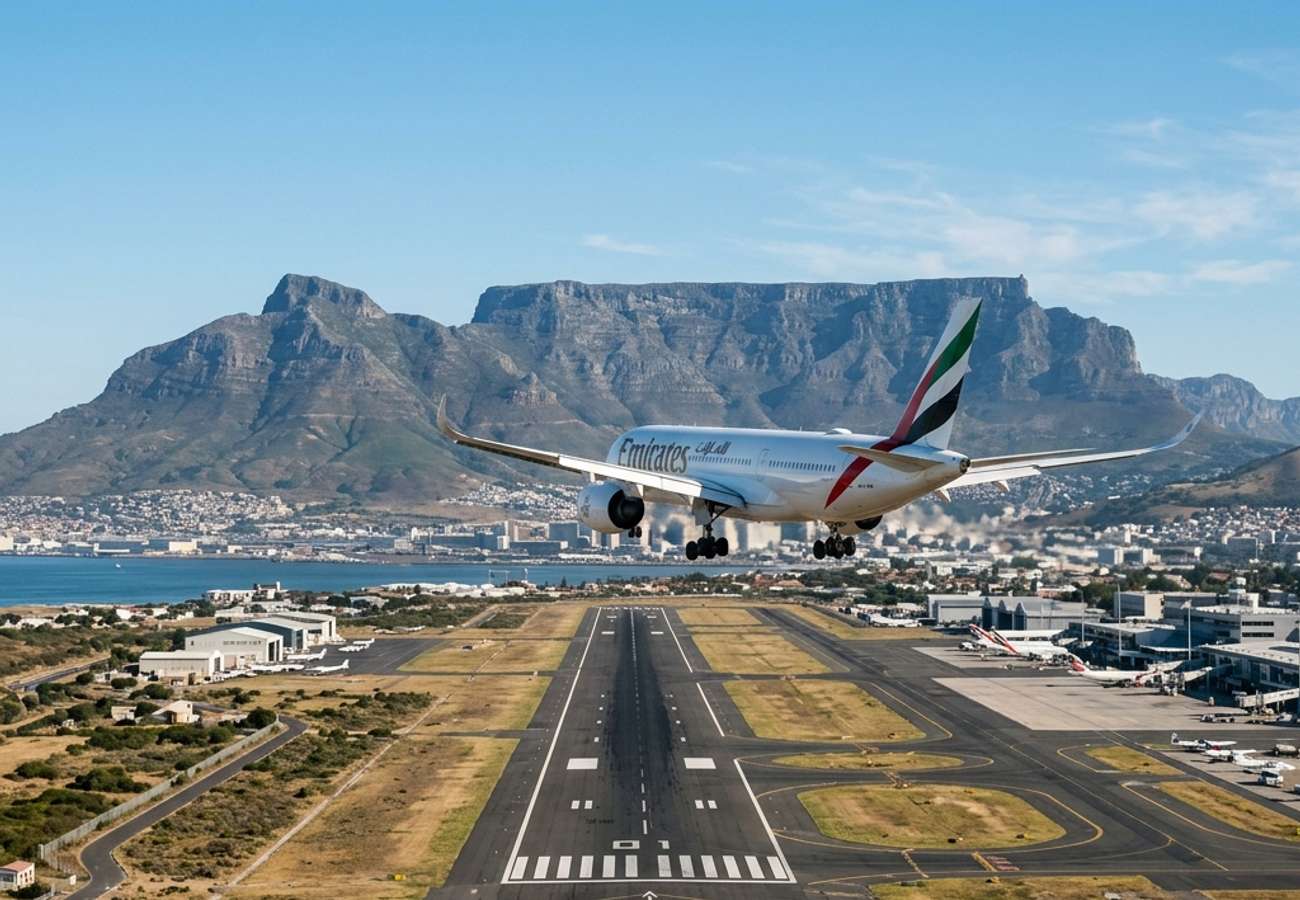 Emirates Launches Third Daily Dubai–Cape Town A350 Service in 2026, Expanding South Africa Capacity and Premium Economy Access