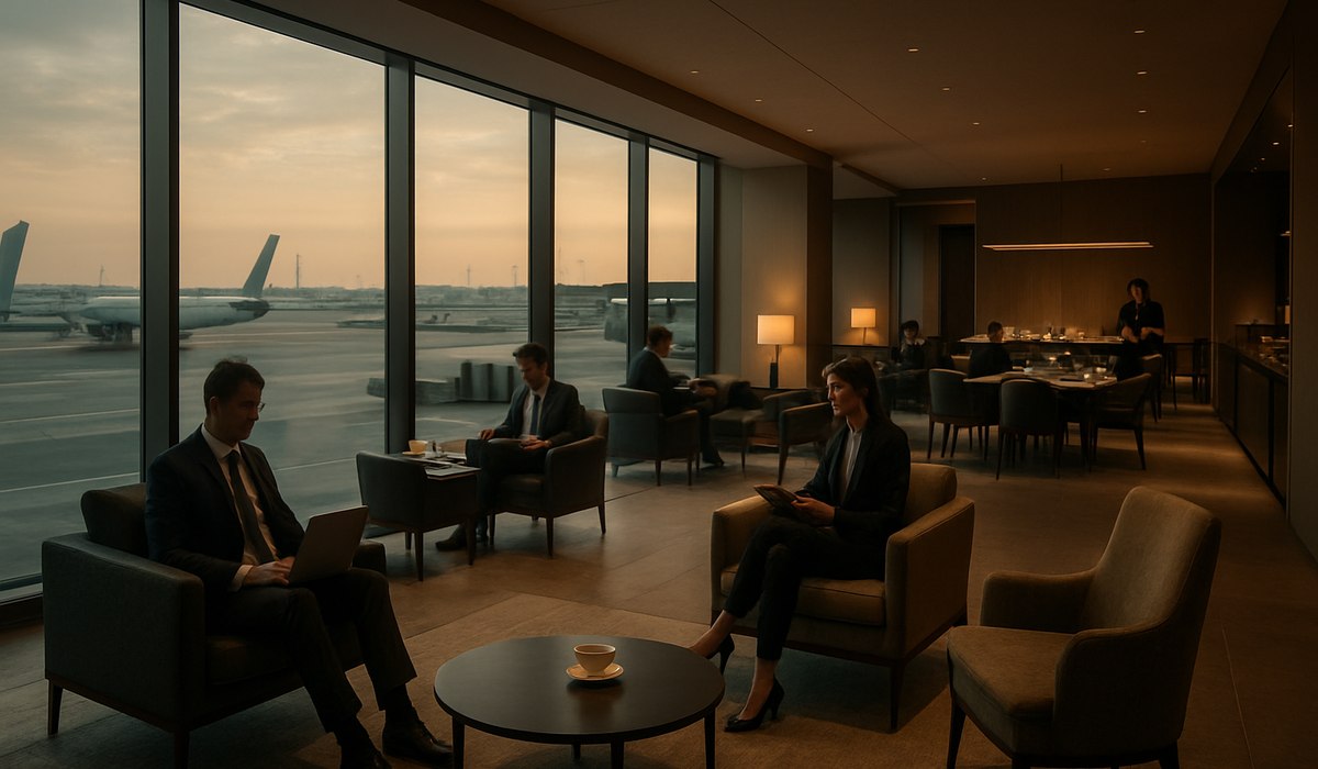 Emirates next-generation lounge interior at Munich Airport 2026