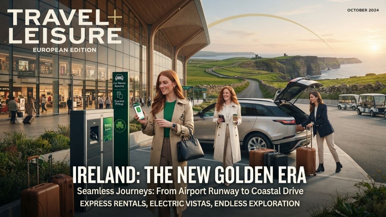 Express car rental locker station located in the short-stay car park at Dublin Airport