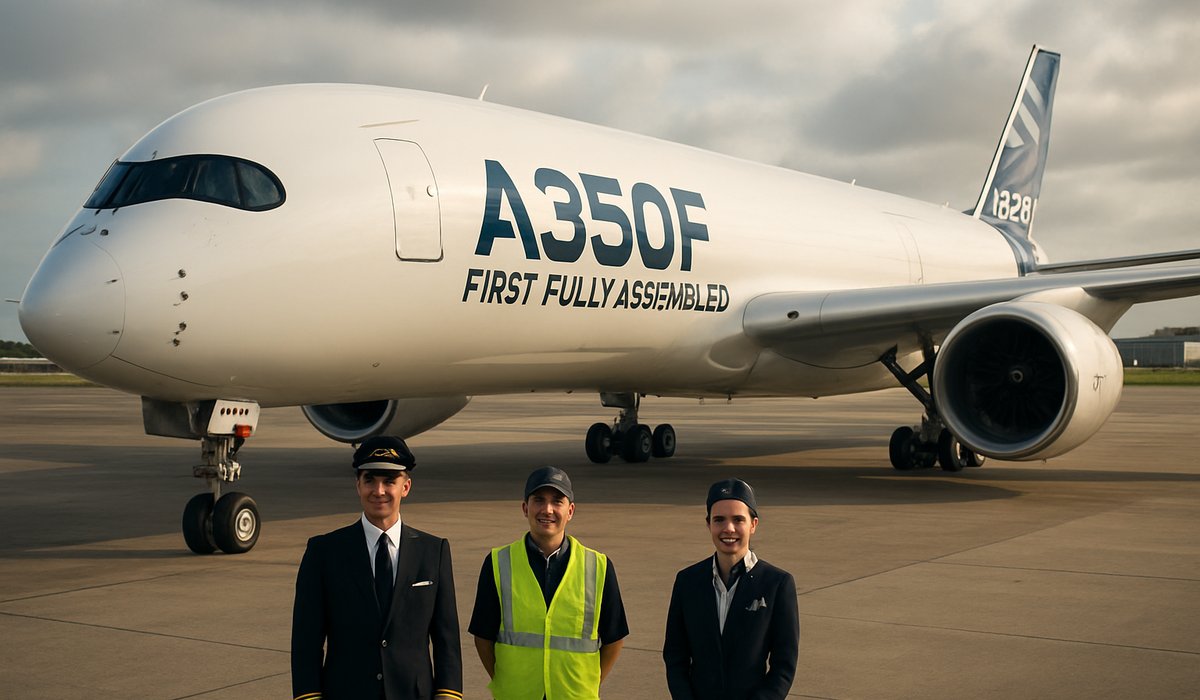 Airbus Completes Assembly of First A350F Cargo Aircraft, Marking Major Milestone in Freighter Program