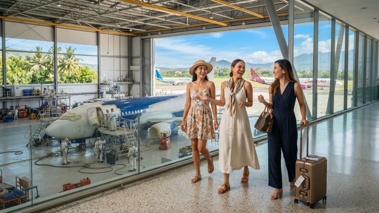 FL Technics Indonesia Opens New Aircraft Paint Hangar in Bali Completing First Boeing 737-400F Project for Skyway Airlines