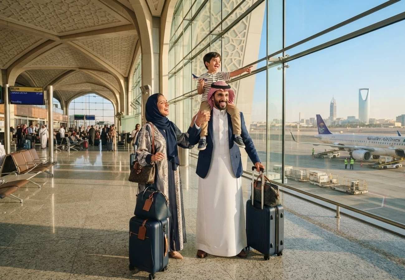 flynas aircraft at King Khalid International Airport in Riyadh
