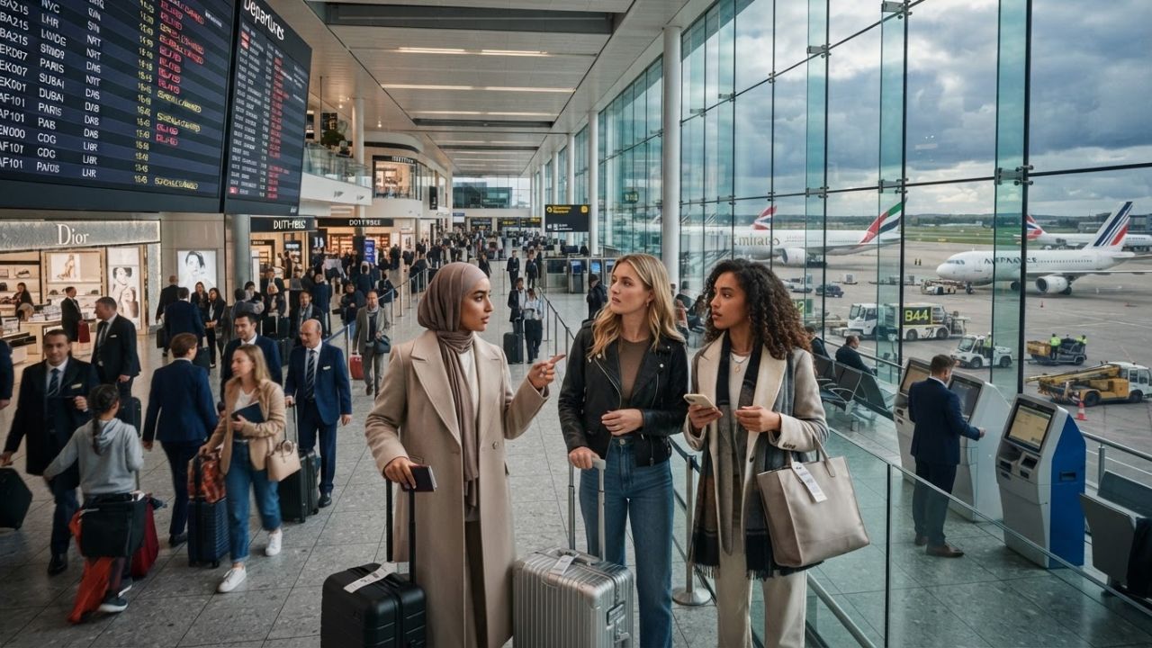 Global air travel passenger decline