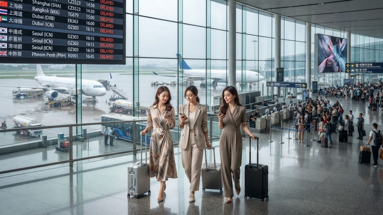 Guangzhou Baiyun Airport Disrupted as 9 Flights Cancelled and 517 Delayed