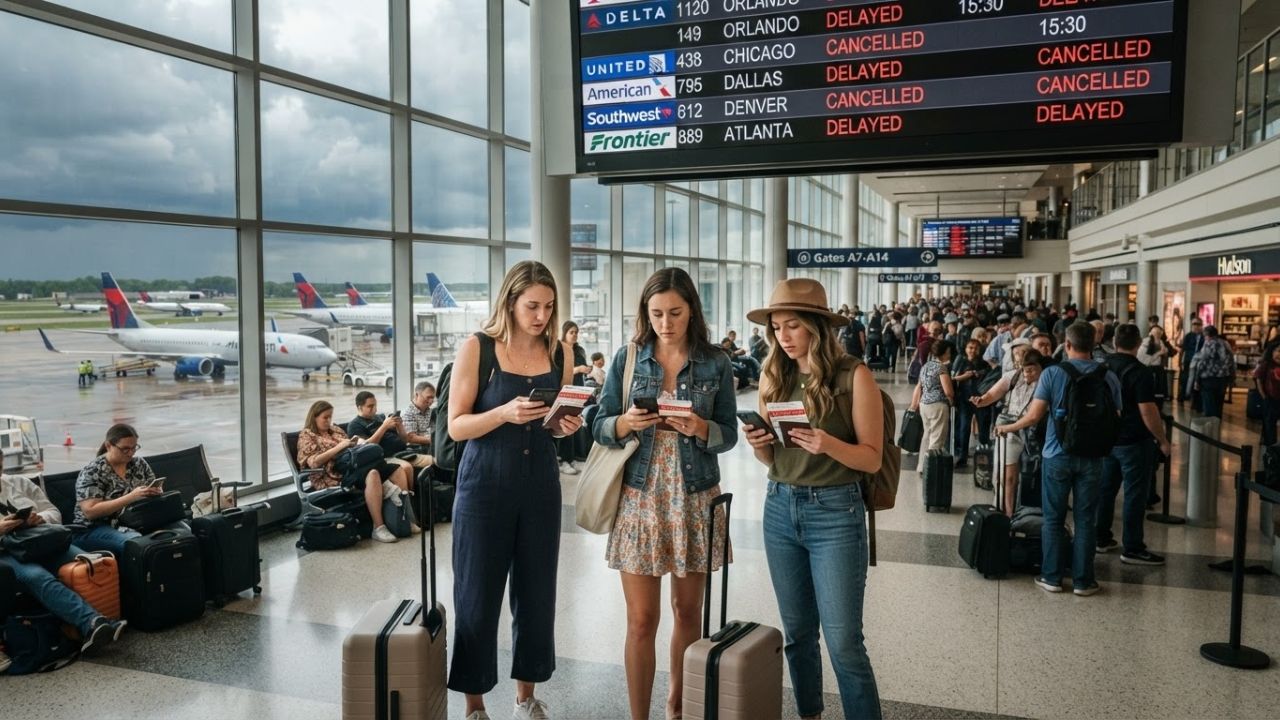 Indianapolis International Airport Flight Disruptions Ground Seventeen Departures and Cause Forty-Nine Delays Across Major US Routes