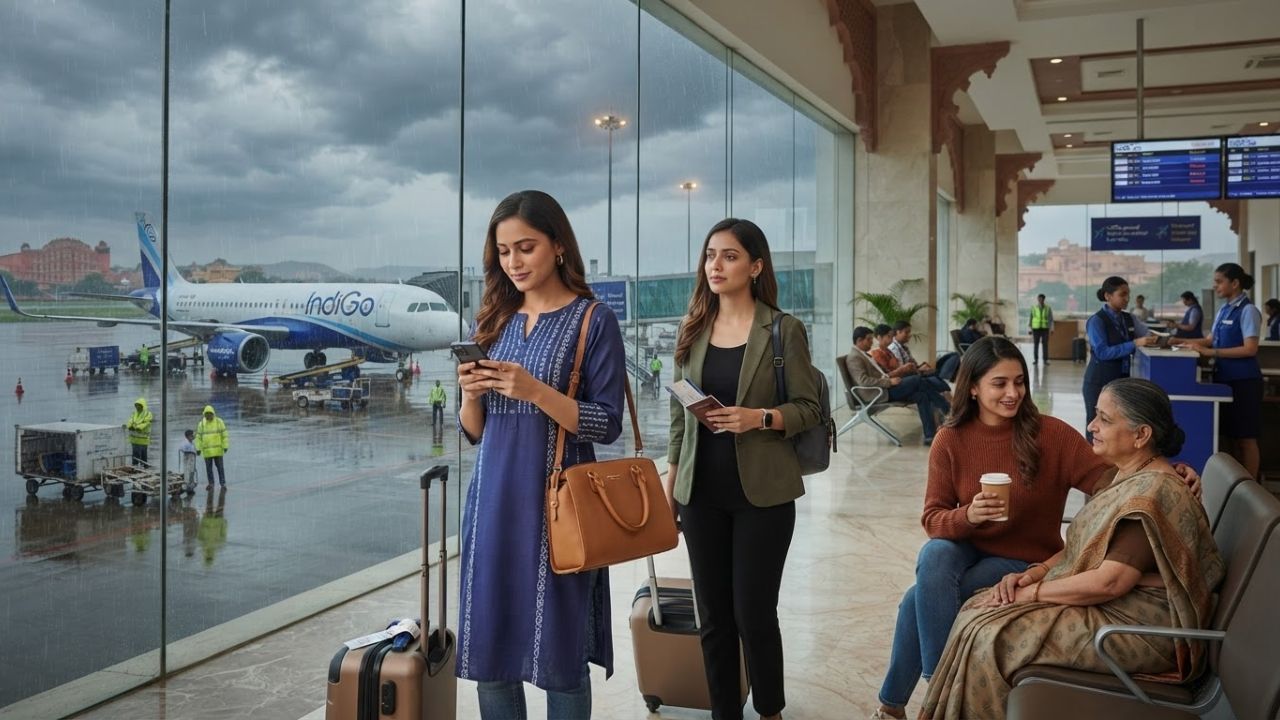 IndiGo Issues Urgent Weather Travel Advisory for Jaipur Airport Flights Following Severe Rainfall and Wind Disruptions