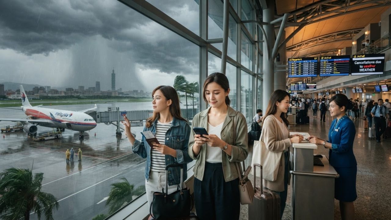 Malaysia Airlines Cancels Kuala Lumpur to Taipei Services Under Typhoon Bavi Severe Weather Alerts in Taiwan