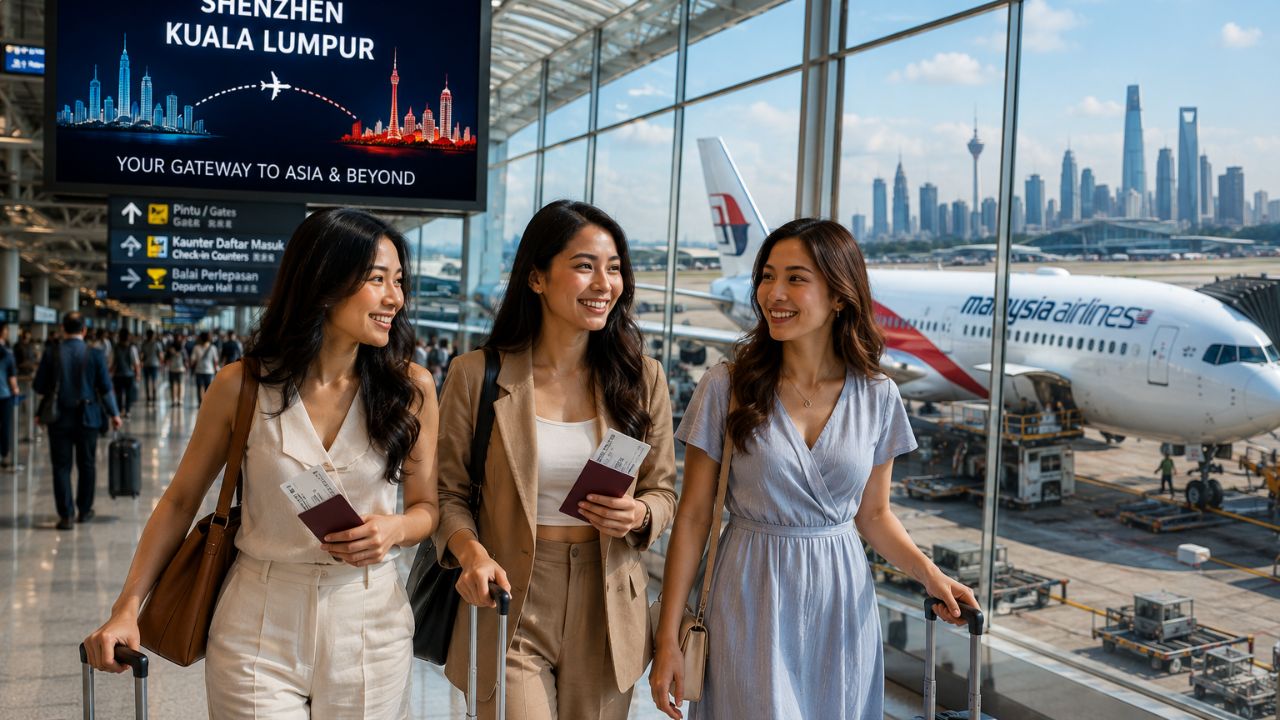 Malaysia Airlines passenger aircraft at Kuala Lumpur International Airport terminal