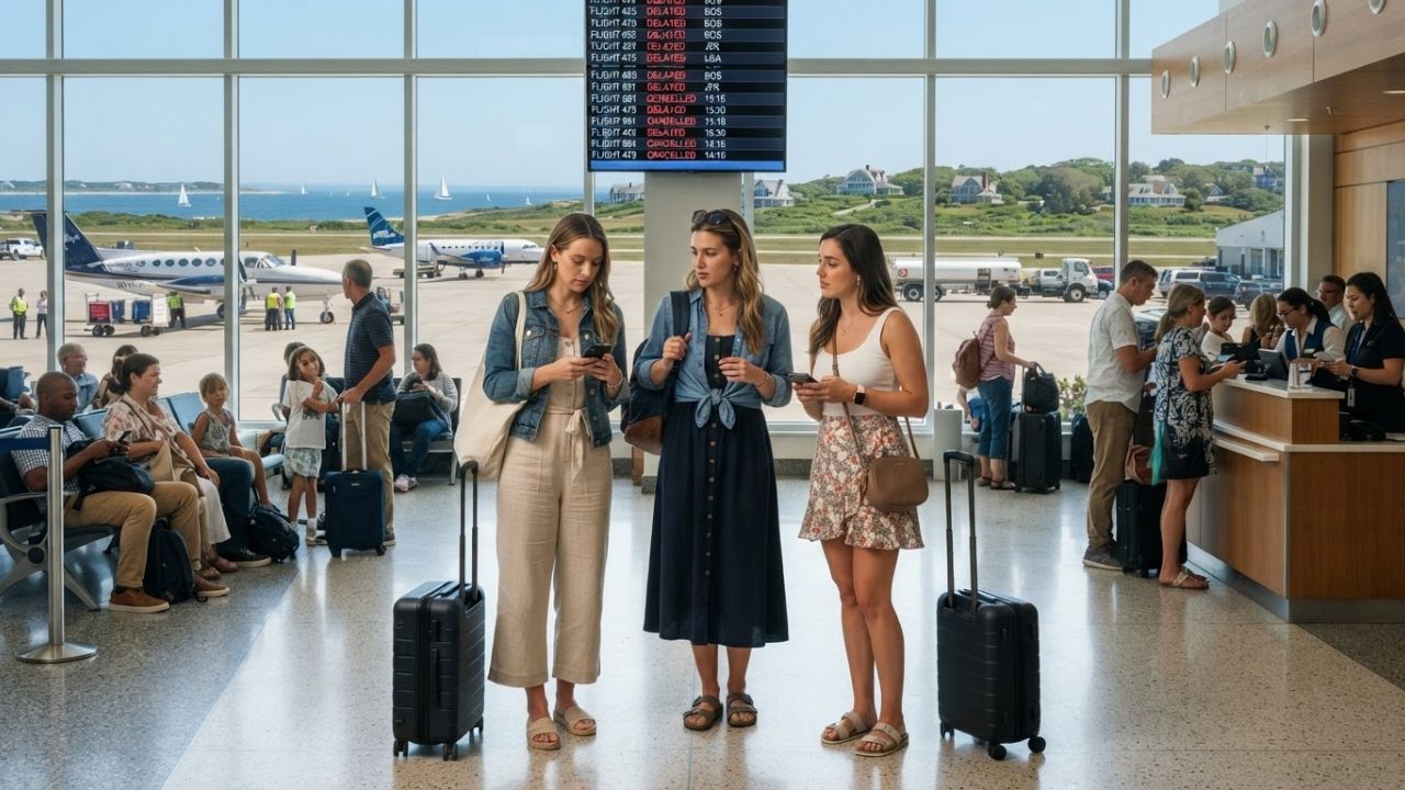 Martha’s Vineyard Airport Experiencing 12 Flight Cancellations and 12 Delays as Regional Carriers Suspend East Coast Shuttle Services