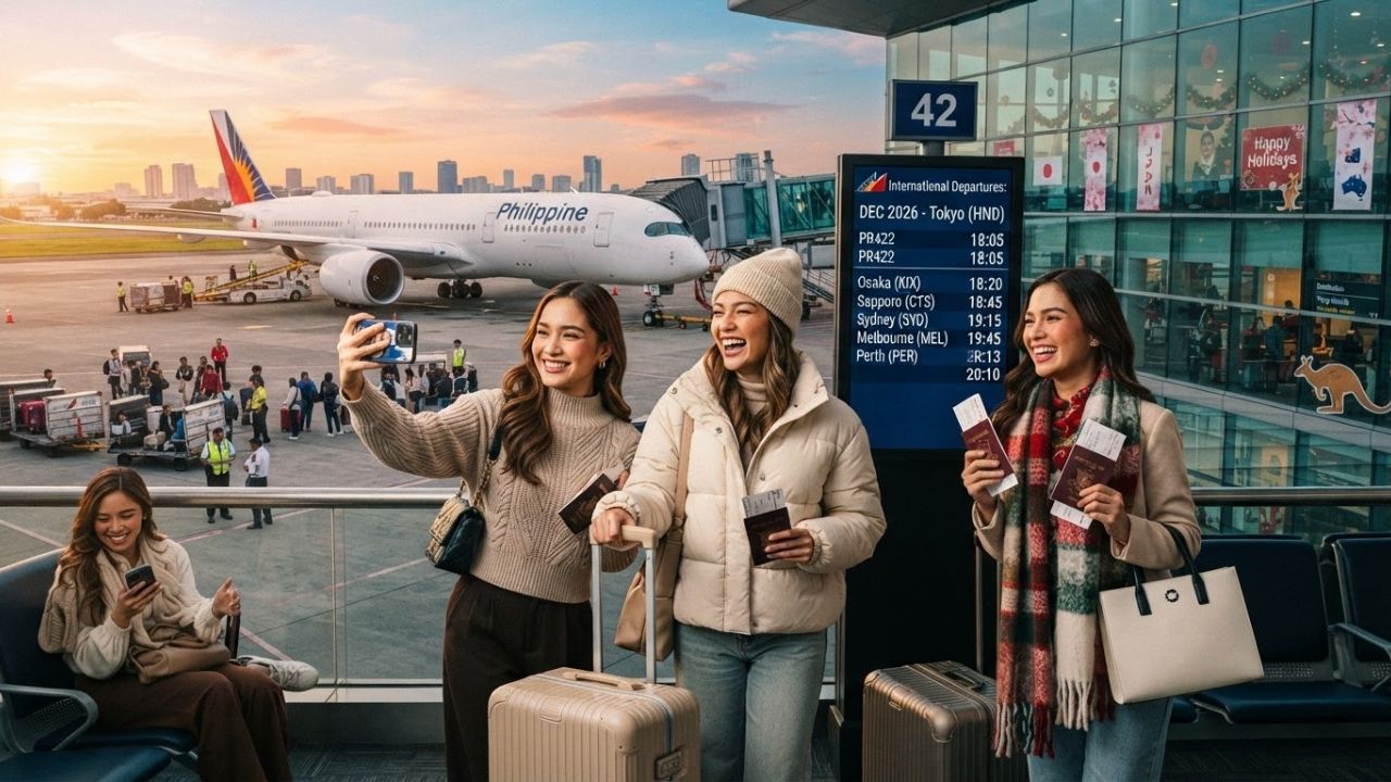 Philippine Airlines passenger aircraft taxiing on tarmac represent routes expansion