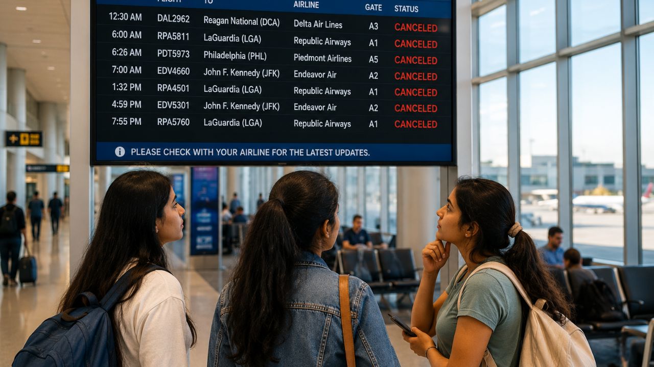 Richmond International Airport Cancellations Ground Seven Scheduled Departures to New York, Philadelphia, and Washington Hubs