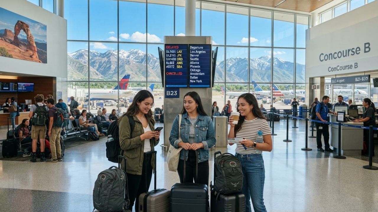 Salt Lake City International Airport Records 27 Flight Delays and 3 Cancellations Affecting Delta and Southwest Routes