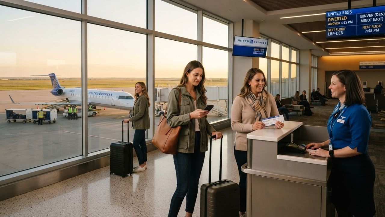 SkyWest Flight SKW5695 Diverts to North Platte Airport