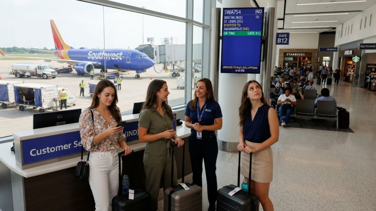 Southwest Flight SWA754 Diverted to Indianapolis