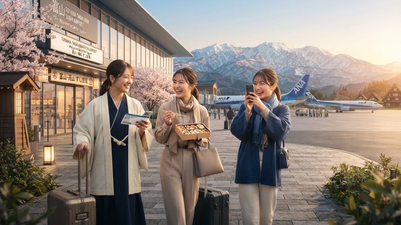 Toyama Airport Officially Changes Nickname to Toyama-Takayama Sushi Airport to Drive International Tourist Traffic to Gifu and Toyama Prefectures