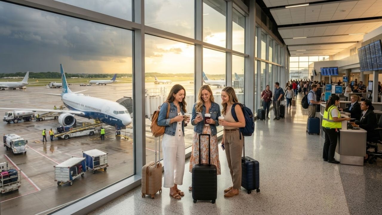 United Airlines Flight UAL1616 Diverted to Detroit Metro Airport Following Severe Holiday Thunderstorms and Airspace Restrictions at Chicago
